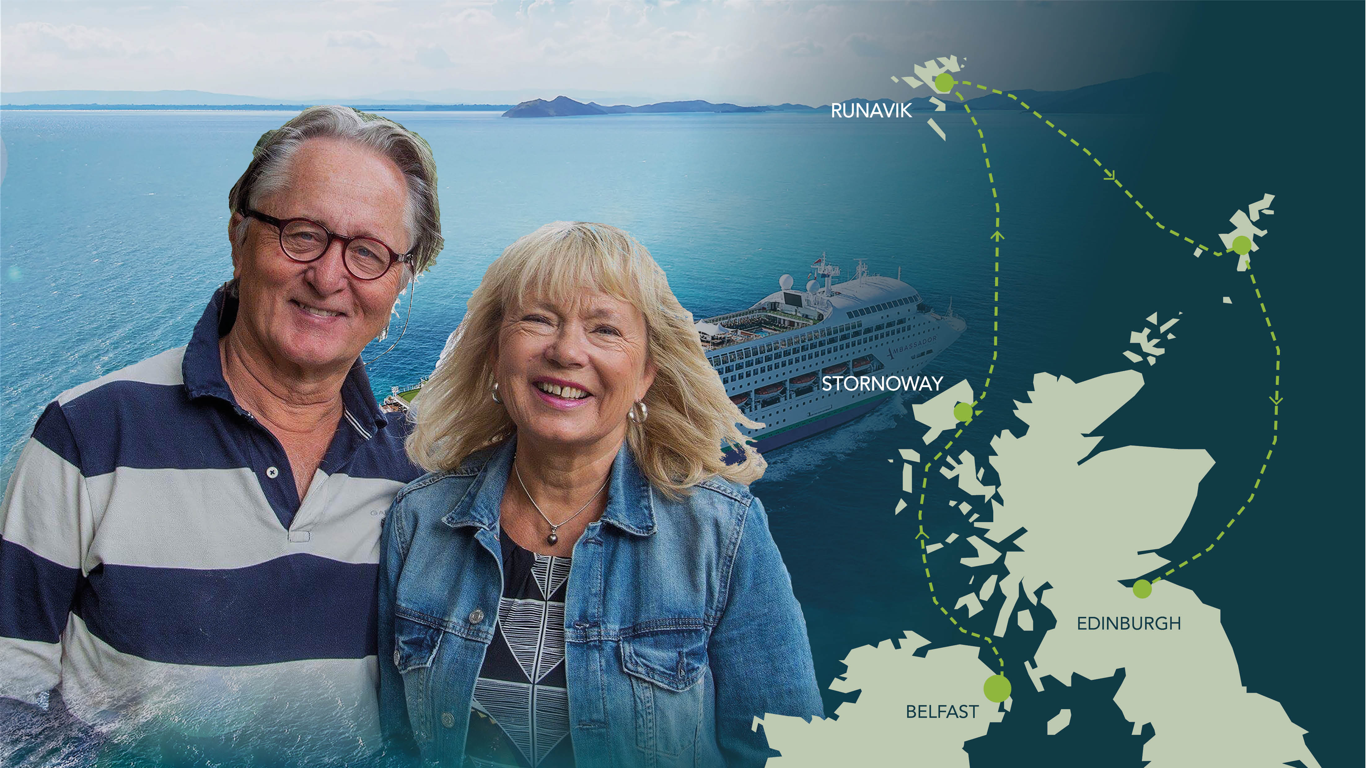 Cruise i Vesterled og Military Tattoo med Eva Bratholm og Joar Hoel Larsen 
